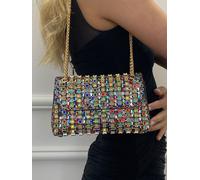 SVNX Women's Multicolour Embellished Shoulder Bag SVNX Multicolor One Size