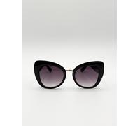 SVNX Women's Oversized Cat-Eye Sunglasses in Black SVNX Black One Size