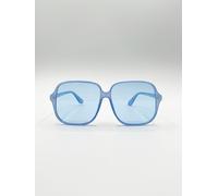 SVNX Women's Oversized Lightweight Square Frame Sunglasses in Blue SVNX Blue One Size