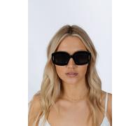 SVNX Women's Oversized Rectangle Sunglasses in Black SVNX Black One Size