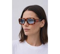 SVNX Women's Oversized Square Frame Sunglasses In Brown Stripe SVNX Brown One Size