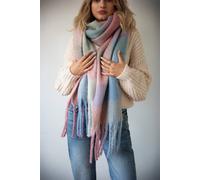 SVNX Women's Pastel Check Print Scarf SVNX Multicolor One Size