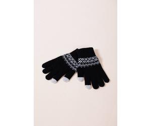 SVNX Women's Pattern Gloves - Touch Screen in Black SVNX Black One Size
