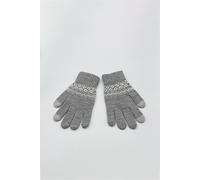 SVNX Women's Pattern Gloves - Touch Screen in Grey SVNX Grey One Size