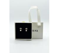 SVNX Women's Pearl Stud Earring with Diamante Tree in Gold - Gift Boxed SVNX Gold One Size