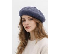 SVNX Women's Plain Felt Beret in Grey