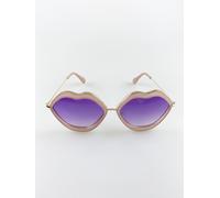 SVNX Women's Purple Ombre Lense Lips Sunglasses SVNX Purple One Size