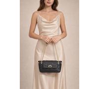 SVNX Women's Quilted Chain Shoulder Bag in Black