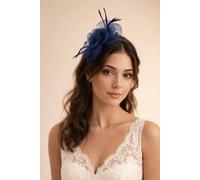 SVNX Women's Rosette Bow Fascinator in Navy SVNX Navy One Size