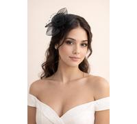 SVNX Women's Rosette Fascinator & Brooch in Black SVNX Black One Size
