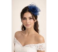SVNX Women's Rosette Fascinator & Brooch in Navy SVNX Navy One Size