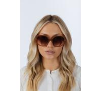SVNX Women's Round Circle Sunglasses in Brown SVNX Brown One Size