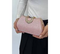SVNX Women's Shimmer Clutch Bag in Pink