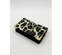 SVNX Women's Shine Leopard Print Purse in Black SVNX Black One Size