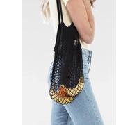 SVNX Women's Small Beach Crochet Bag in Black