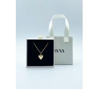 SVNX Women's Small Heart Locket Necklace in Gold - Gift Boxed SVNX Gold One Size