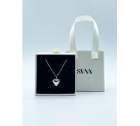 SVNX Women's Small Heart Locket Necklace in Silver - Gift Boxed SVNX Silver One Size