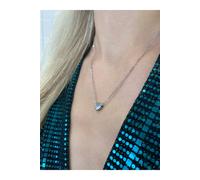 SVNX Women's Small Heart Necklace in Silver - Gift Boxed