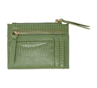 SVNX Women's Snake Print Card Holder in Green