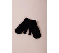SVNX Women's Soft Knit Mittens in Black