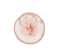 SVNX Women's Spiral Circular Brim Fascinator with Feathers Burst in Pink SVNX Pink One Size