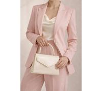 SVNX Women's Structured Top Handle Bag in Nude