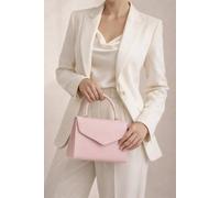 SVNX Women's Structured Top Handle Bag in Pink