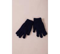 SVNX Women's Touch Screen Cable Knit Gloves - Fleece Lined in Navy