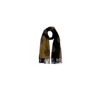 SVNX Women's Tree Print Cashmere Blend Scarf With Tassels in Black SVNX Black One Size