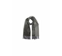 SVNX Women's Tree Print Cashmere Blend Scarf With Tassels in Grey SVNX Grey One Size