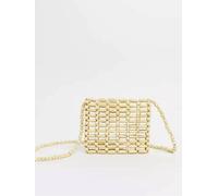 SVNX Women's Wooden Beads Cross Body Bag