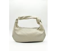 SVNX Woven Grab bag with Knotted Strap in unbleached - One Size - Unbleached