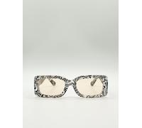 SVNX Zebra Print square frame sunglasses - Multi - One Size