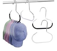 SVOCK 4PCS Space Saving Hangers Cap Storage, Baseball Cap Rack, Trouser Hanger, Scarf Belt Hanger for Wardrobe, Multi Hat hanger Suitable for Storing Hats Scarves Ties Belts（Black And White）