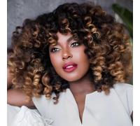 Svolna 12" 2 x Curling Irons Crochet 60 Strands Pre Slit Hair Extensions (12" (Pack of 3) T1/30/27