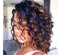 Svolna Brown Blonde Ocean Wave Crochet Suggested Hair 14 Inch Curly Ocean Wave 7 Packs Deep Wave T1 30 27 Wavy Ocean Wave Crochet Synthetic Hair Extensions