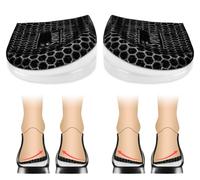Svowin 3 Layers Adjustable Supination Overpronation Insoles, Anti-Slip Medial Lateral Heel Wedge Insoles for Foot Alignment, Knee Pain, Bow Legs, Osteoarthritis (Black, L: W 8-12/ M 7.5-14)