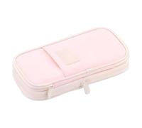 svpfuo Pencil Case, Pencil Case, Pencil Case, Suitable for Girls with Folding Function, Simple Pencil Case with Large Capacity for Girls, Separate Storage, Best Feel, pink, 23* 11* 3cm, Modernity