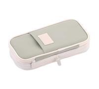 svpfuo Pencil Case, Pencil Case, Pencil Case, Suitable for Girls with Folding Function, Simple Pencil Case with Large Capacity for Girls, Separate Storage, Best Feel, Green, 23* 11* 3cm, Modernity