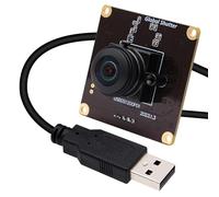 SVPRO 2MP Global Shutter USB Camera Board 1200P 90fps High-Speed Webcam Module with Fisheye Lens, 200 Degree Ultra Wide-Angle Security Camera AR0234 UVC Cam for Windows/Linux/Mac/Android