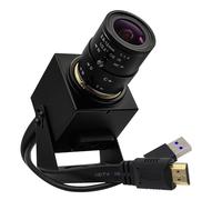 SVPRO 4K 60fps USB Camera with 2.8-12mm Manual Zoom Lens, HDMI/USB3.0 Dual Output, H.264/MJPEG, 4X Optical Zoom Webcam for PC, Mac, Raspberry Pi, Live Streaming, Video Conferencing, TV Monitor