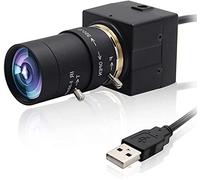 Svpro 8MP USB Webcam with 5-50mm Varifocal Lens, Manual Focus Zoom Webcam for Computer Laptop, USB Plug and Play for Windows, Linux, MacOS, Android