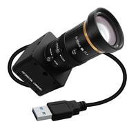 Svpro USB 3.0 Global Shutter Camera, 1200P 120fps, 720P 200fps High-Speed Camera with Manual 5-50mm Lens, 10x Optical Zoom, Plug-and-Play UVC Webcam for Computer and Laptop