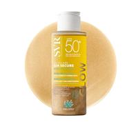 SVR SUN SECURE GLOW SPF50+ - Shimmery Sun Protection Water for Face & Body, Oleo-Water Sunscreen for Hypersensitive Skin, Satin Golden Finish, Reef-Safe, 100ml