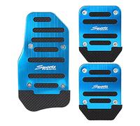 SVRITE 3Pcs Fuel Gas Accelerator Pedal Brake Pedal Clutch Pad Cover Foot Pedals Non- for MT Manual Transmission Car Blue