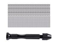 SVRITE Hand Drill Set Precision Pin Vise with 49 Pcs Mini Twist Drill Bits for Model,DIY,Jewelry Making,Multipurpose Rotary Tool Drilling Tool for Metal,Wood,Plastic Etc