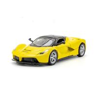 SVSKOFOGMF 1:32 Scale for Ferrari for LaFerrari Die-cast Simulation Model Car with Sound and Light Rebound Function (Batteries not included)(Yellow)