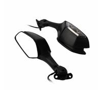 SVTSTRQE Motorcycle Rearview Mirror For Ninja 400 For Ninja 650 Zx4r Zx6r Zx10r Motorcycle Rearview Mirror With Turn Signal Lamp Motorbike Side Mirrors(White Mirror)