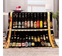 SVTUSR Fleece Blanket Beer Cabinet Printed Pattern 130X150Cm Soft Fluffy Throws For Sofas, Single/Double Bed Large Plush Blankets, Microfiber Flannel Blankets For Chairs/Bed, Warm & Cozy