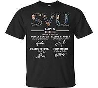 SVU Law and Order Special Victims Unit Signature T-Shirt Men's Tee Shirt Short L Black